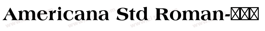 Americana Std Roman字体转换
